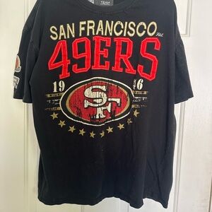 San Francisco 49ERS Team Apparel Black NFL T-Shirt M/W XL